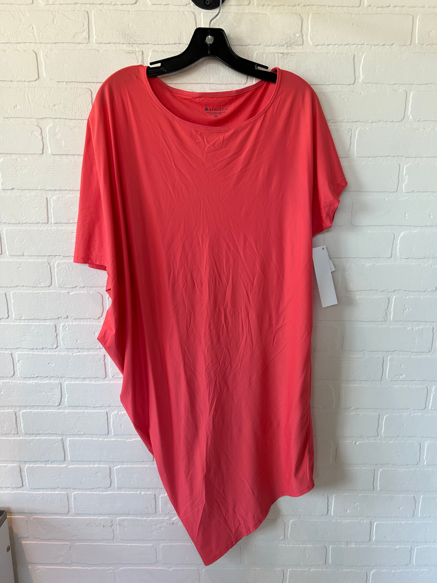 Pink Athletic Top Short Sleeve Athleta, Size Xs