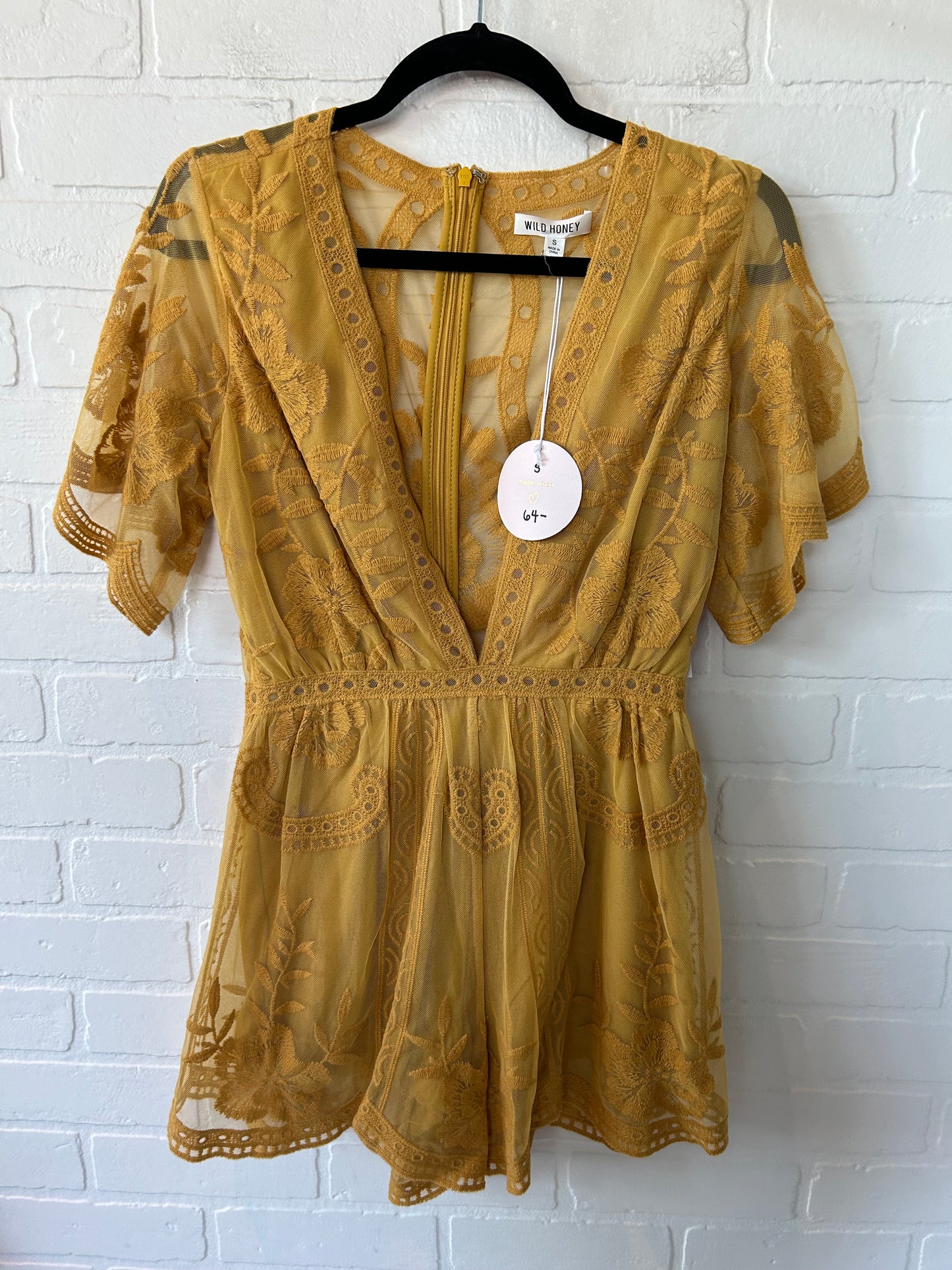 Yellow Romper Wild Honey, Size S