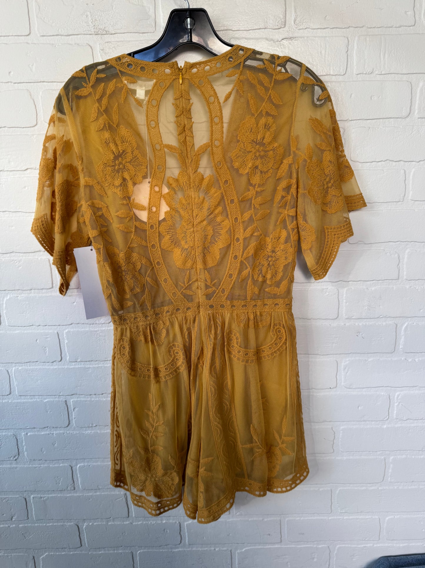 Romper By Clothes Mentor In Yellow, Size: S