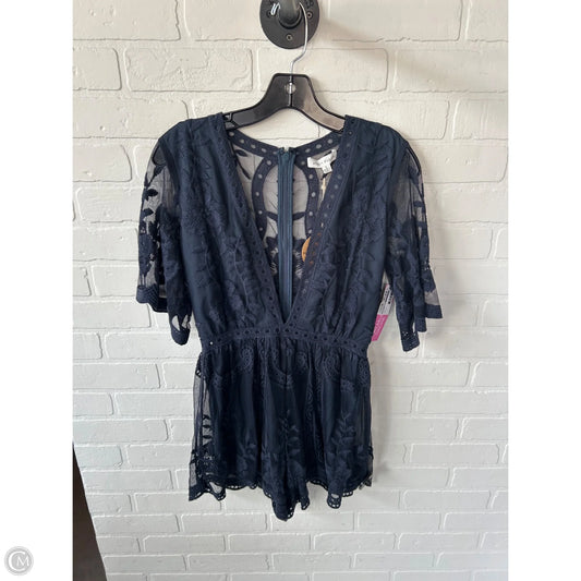 Romper By Honey Punch In Blue, Size: S