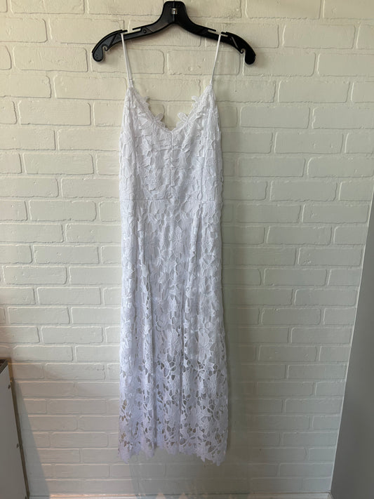 White Dress Party Midi Express, Size L