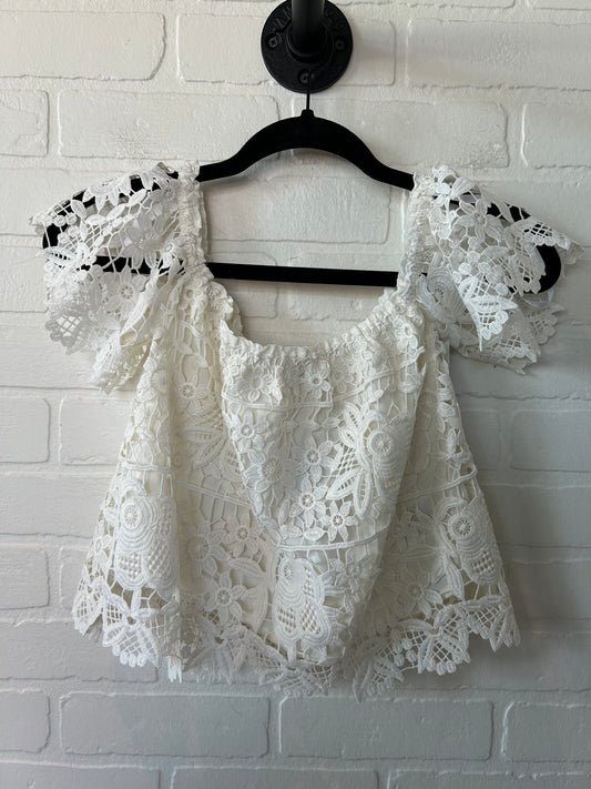 White Top Short Sleeve Bebe, Size Xxs