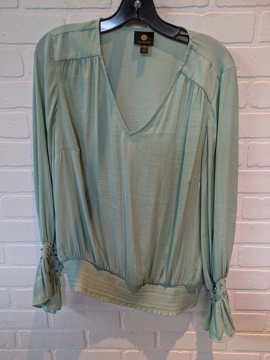 Green Top Long Sleeve Jm Collections, Size M