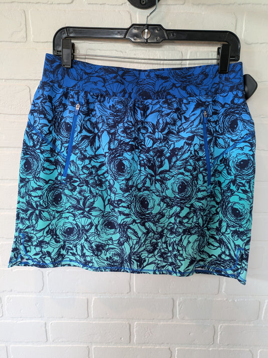 Athletic Skirt By Talbots In Blue & Green, Size: 8petite