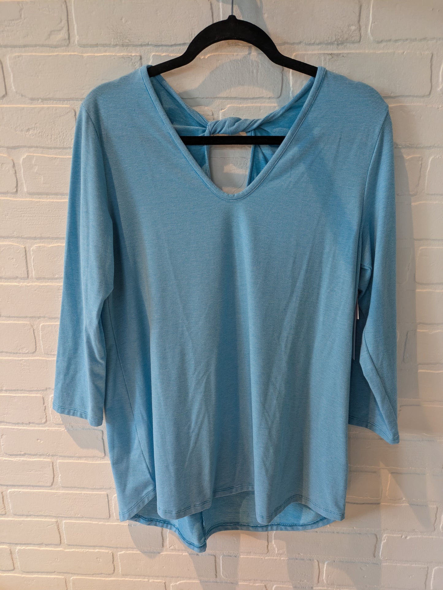 Top Long Sleeve By Lands End In Blue, Size: M