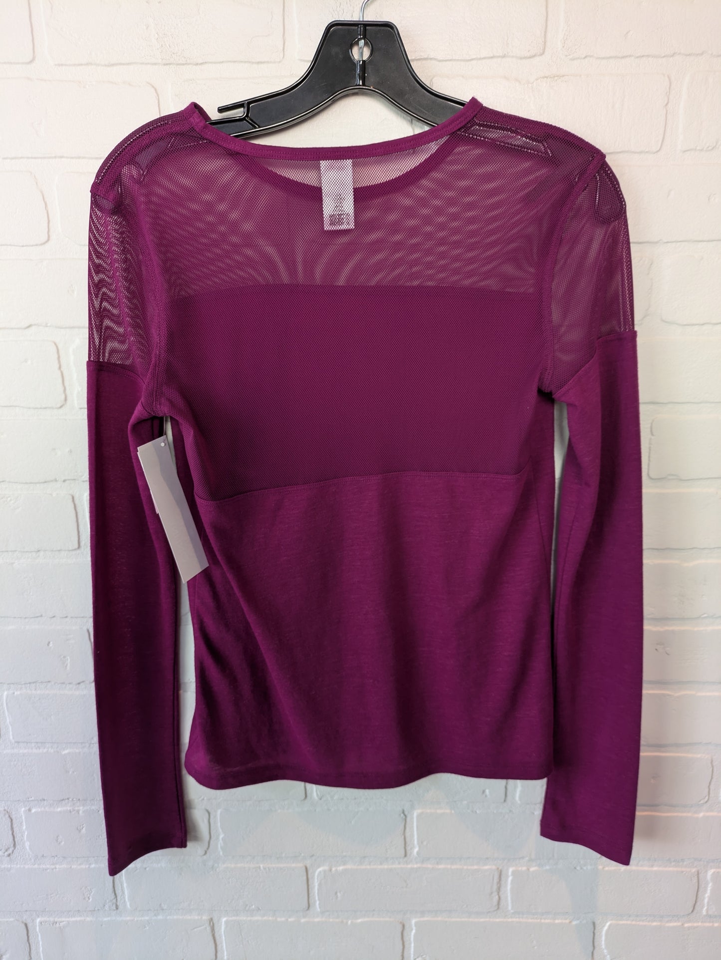 Athletic Top Long Sleeve Collar By Victorias Secret In Purple, Size: Xs