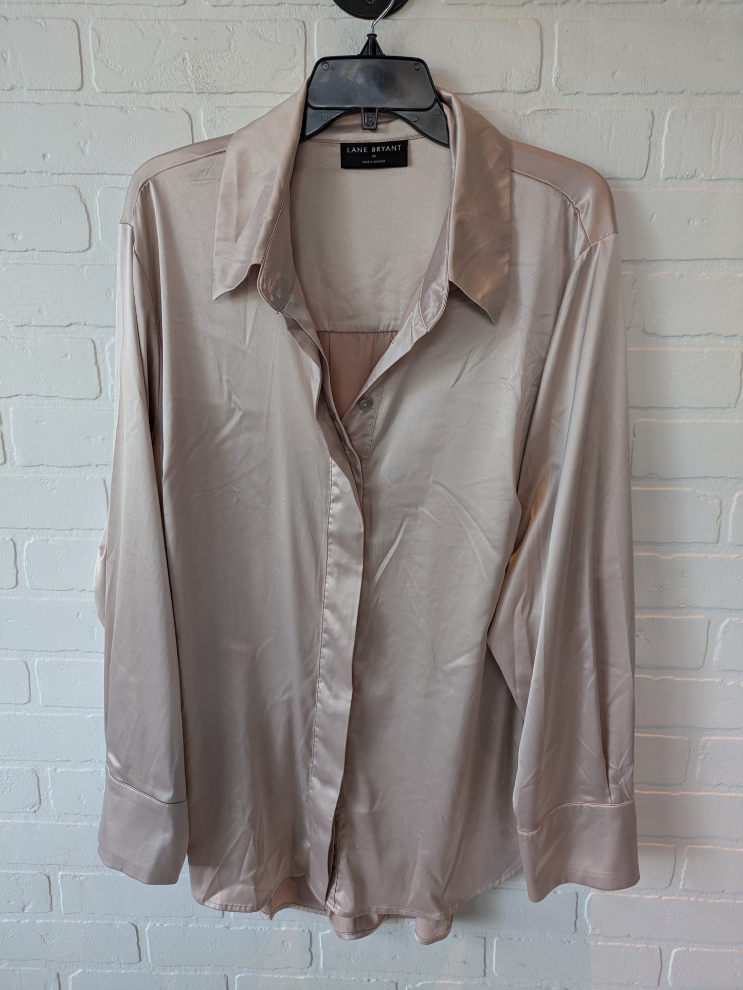 Top Long Sleeve By Lane Bryant In Gold, Size: 3x