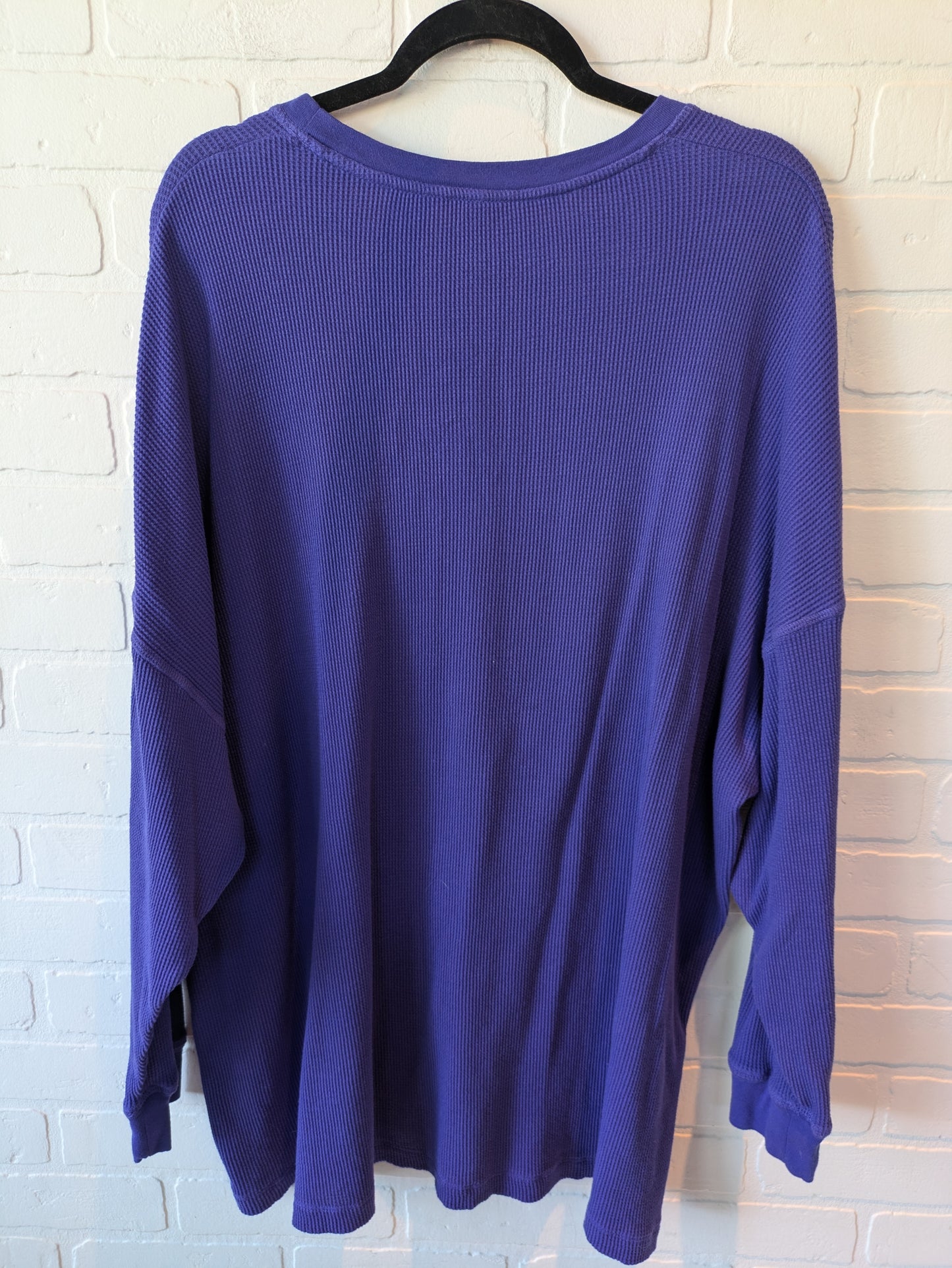 Top Long Sleeve By Free People In Purple, Size: L