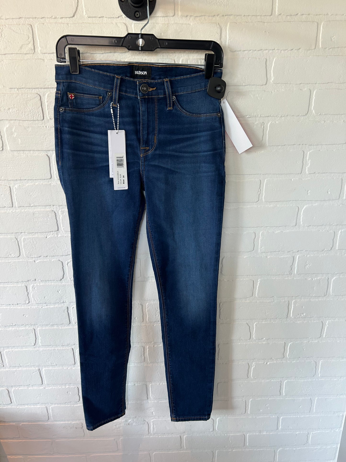 Jeans Skinny By Hudson In Blue Denim, Size: 2