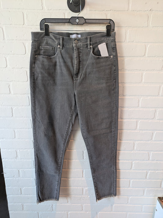 Jeans Skinny By Loft In Grey Denim, Size: 10