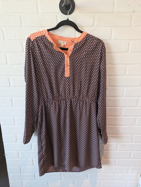 Dress Casual Short By Maison Jules In Brown & Orange, Size: L