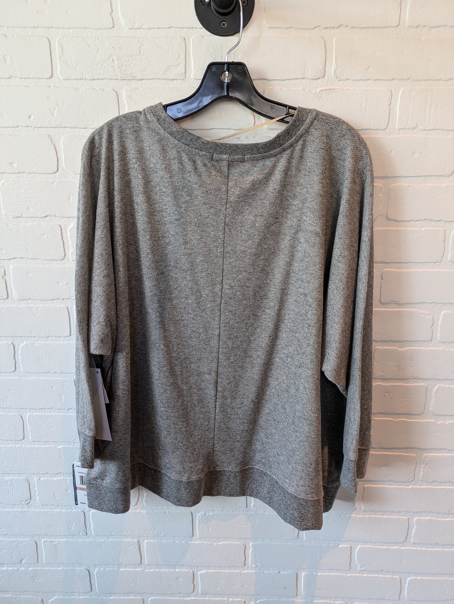 Sweatshirt Crewneck By Democracy In Grey, Size: 2x