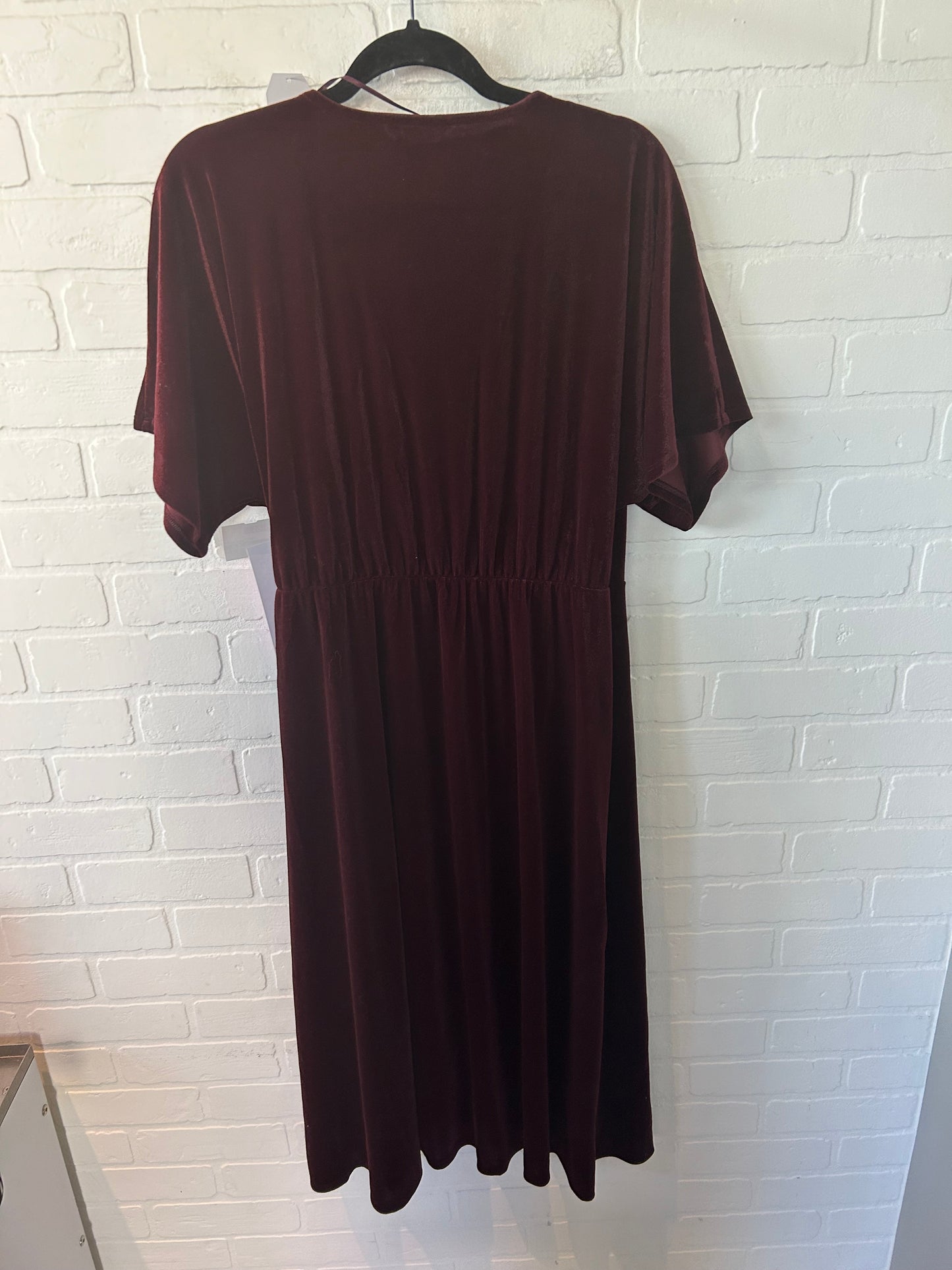 Dress Party Midi By Time And Tru In Red, Size: L