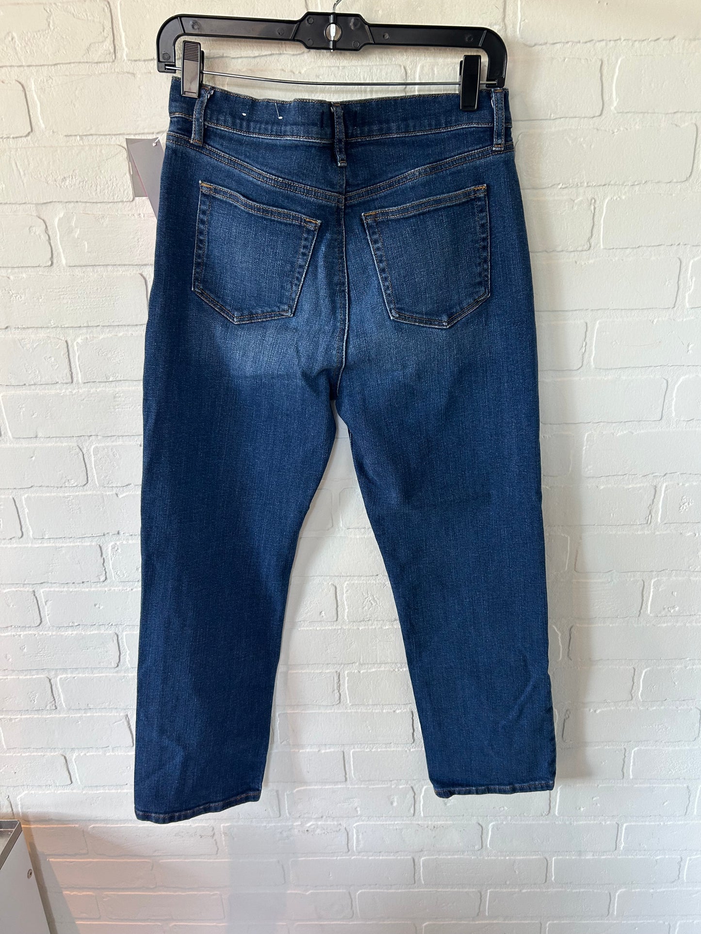 Jeans Cropped By Loft In Blue Denim, Size: 4