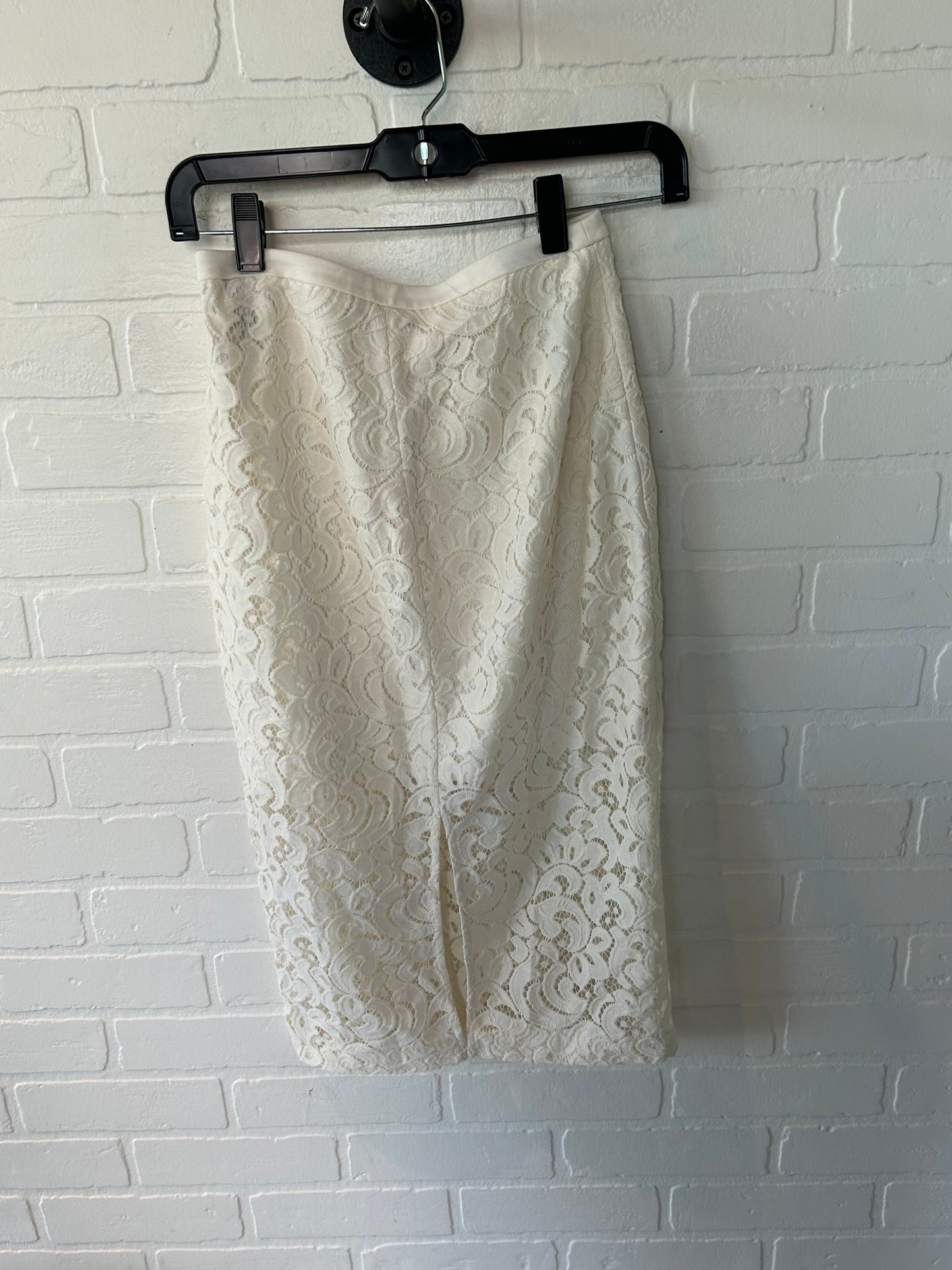 Skirt Midi By Express In White, Size: 0