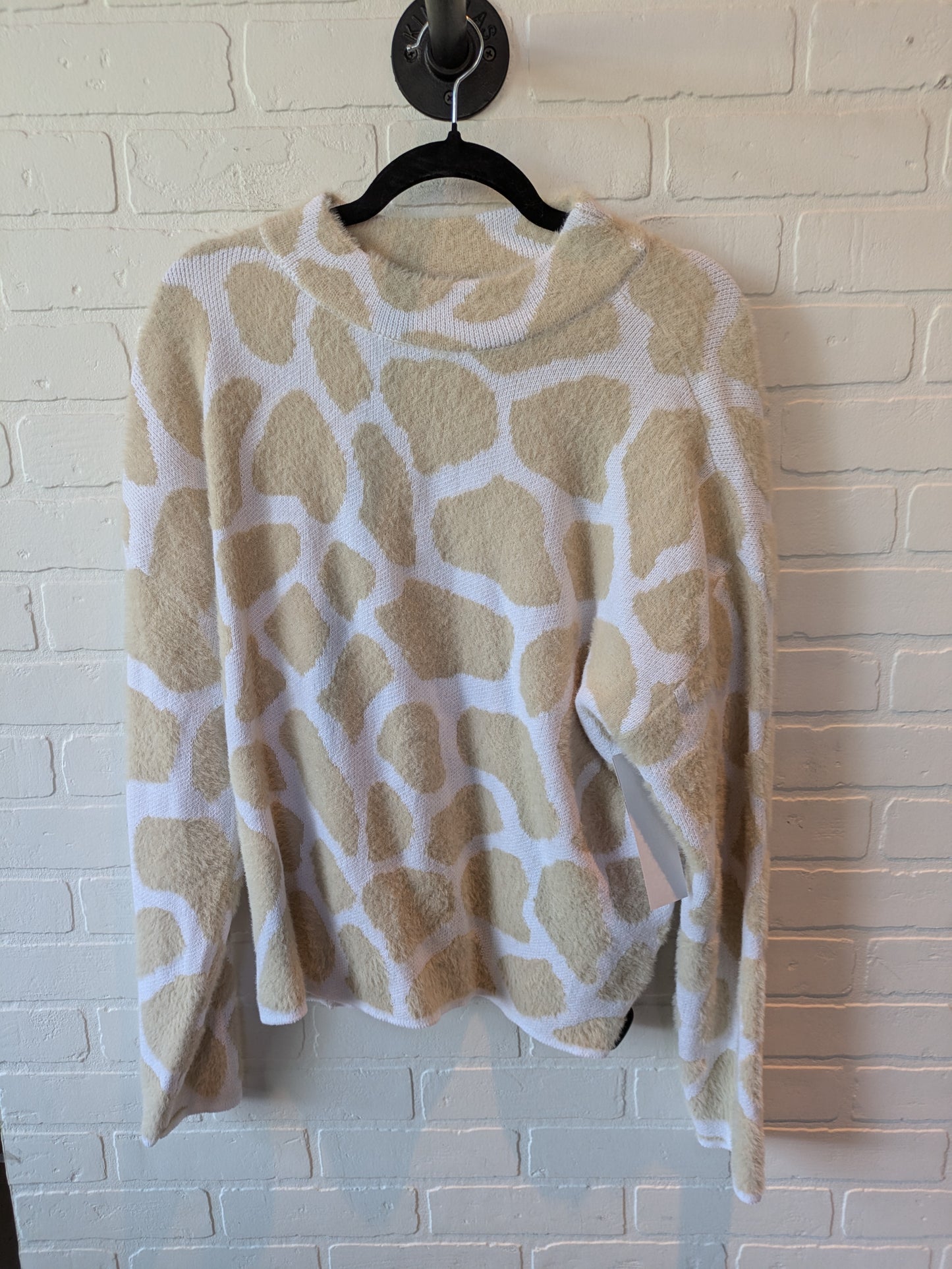 Sweater By Caslon In Tan & White, Size: Xl