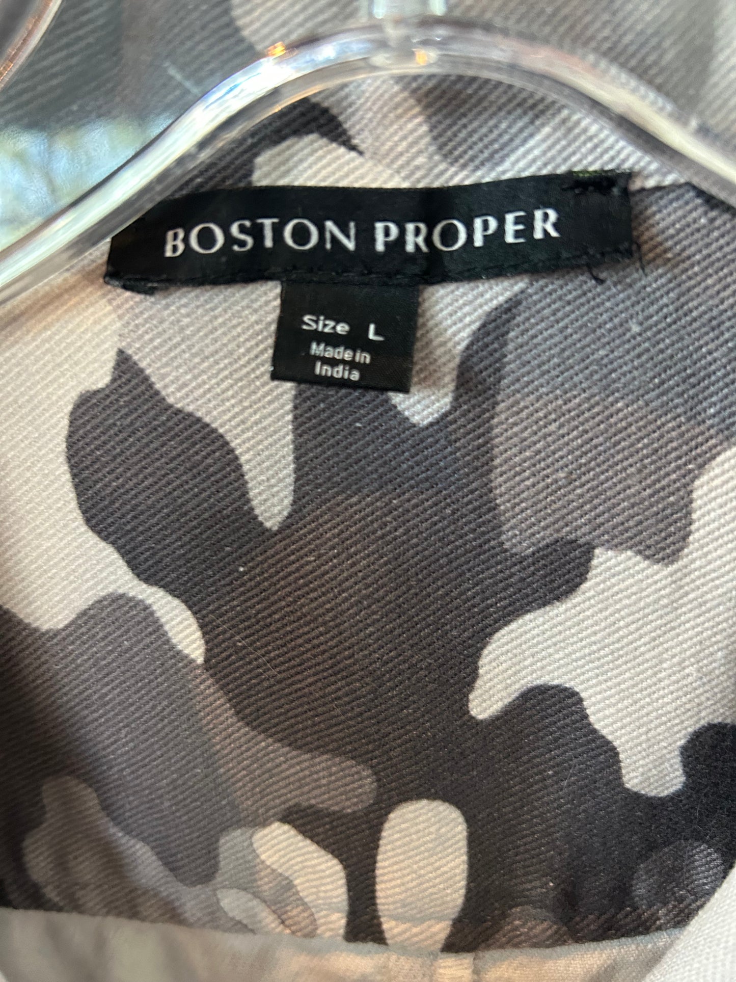 Jacket Other By Boston Proper In Grey, Size: L