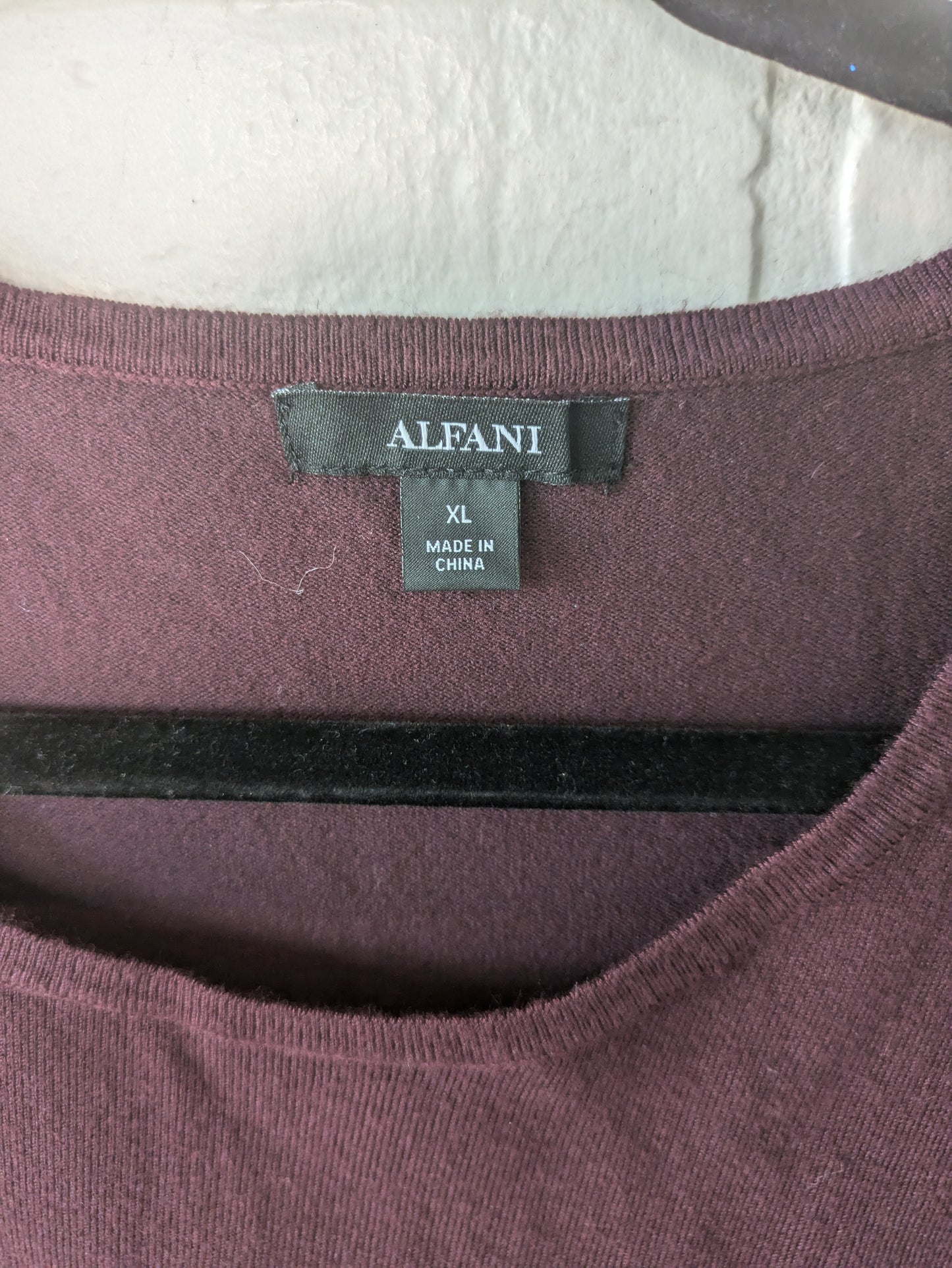 Sweater By Alfani In Purple, Size: Xl