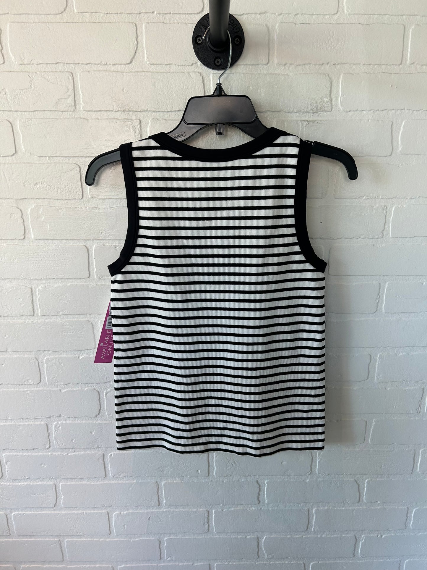 Top Sleeveless By Gibson And Latimer In Black & White, Size: L