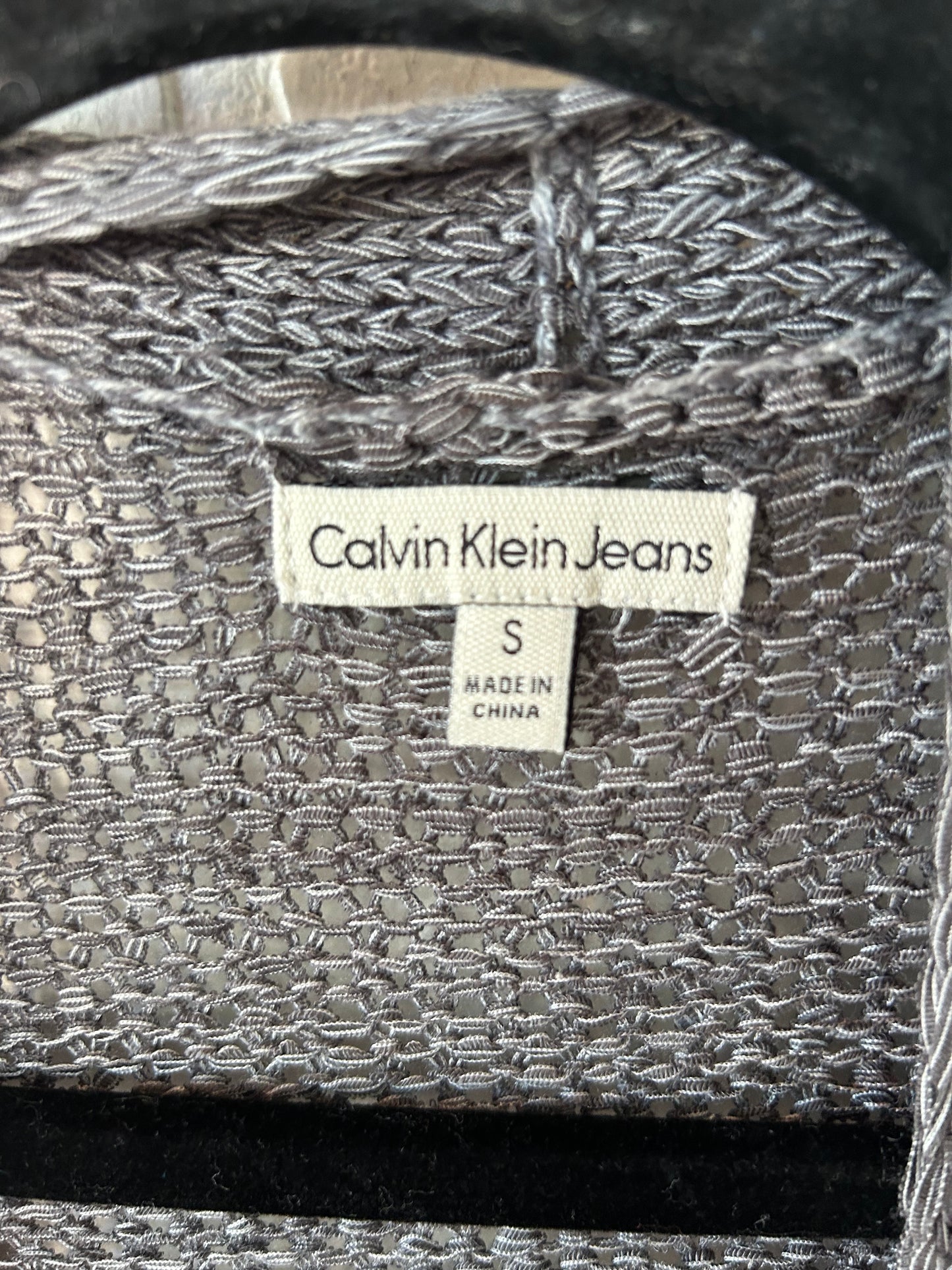 Cardigan By Calvin Klein In Grey, Size: S