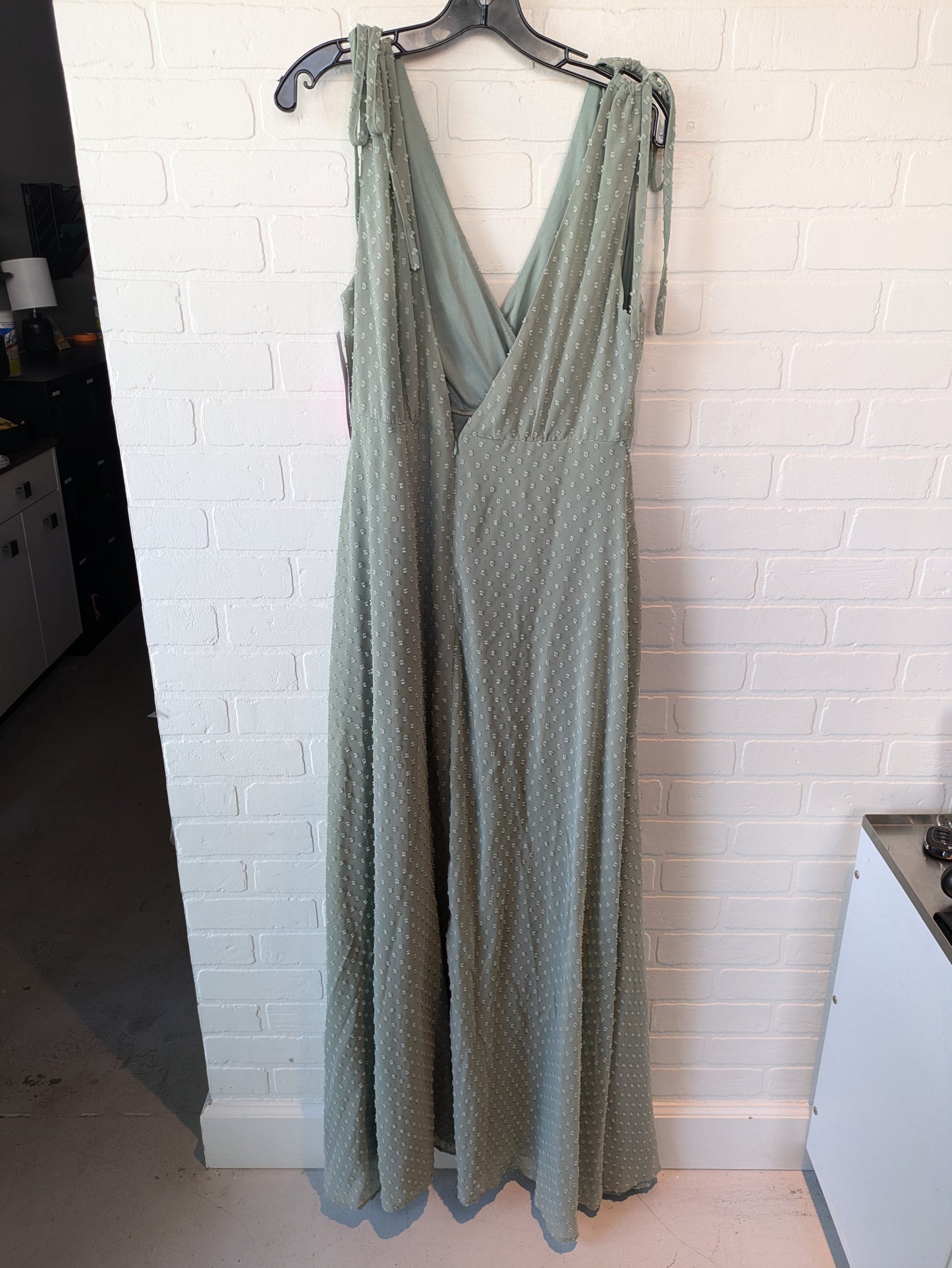 Dress Party Long By Lulus In Green, Size: Xl