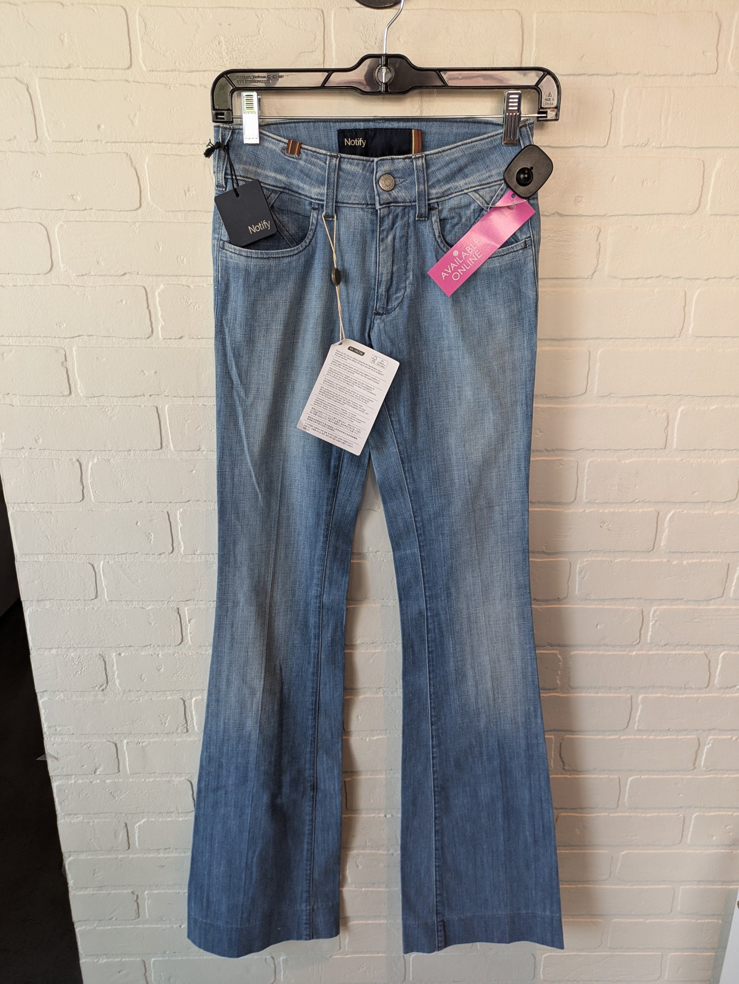 Jeans Flared By Cmc In Blue Denim, Size: 0