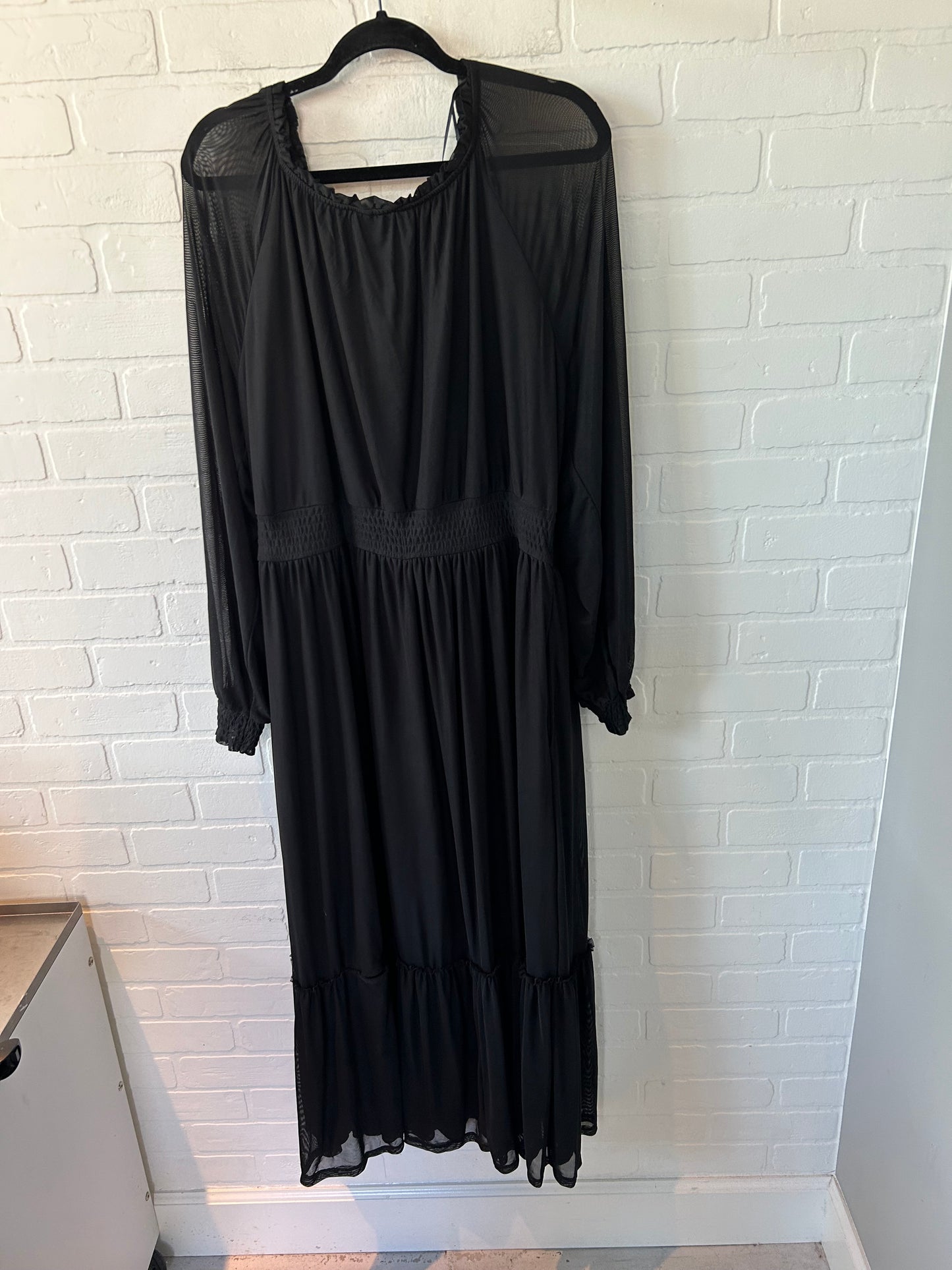 Dress Casual Maxi By Knox Rose In Black, Size: Xxl