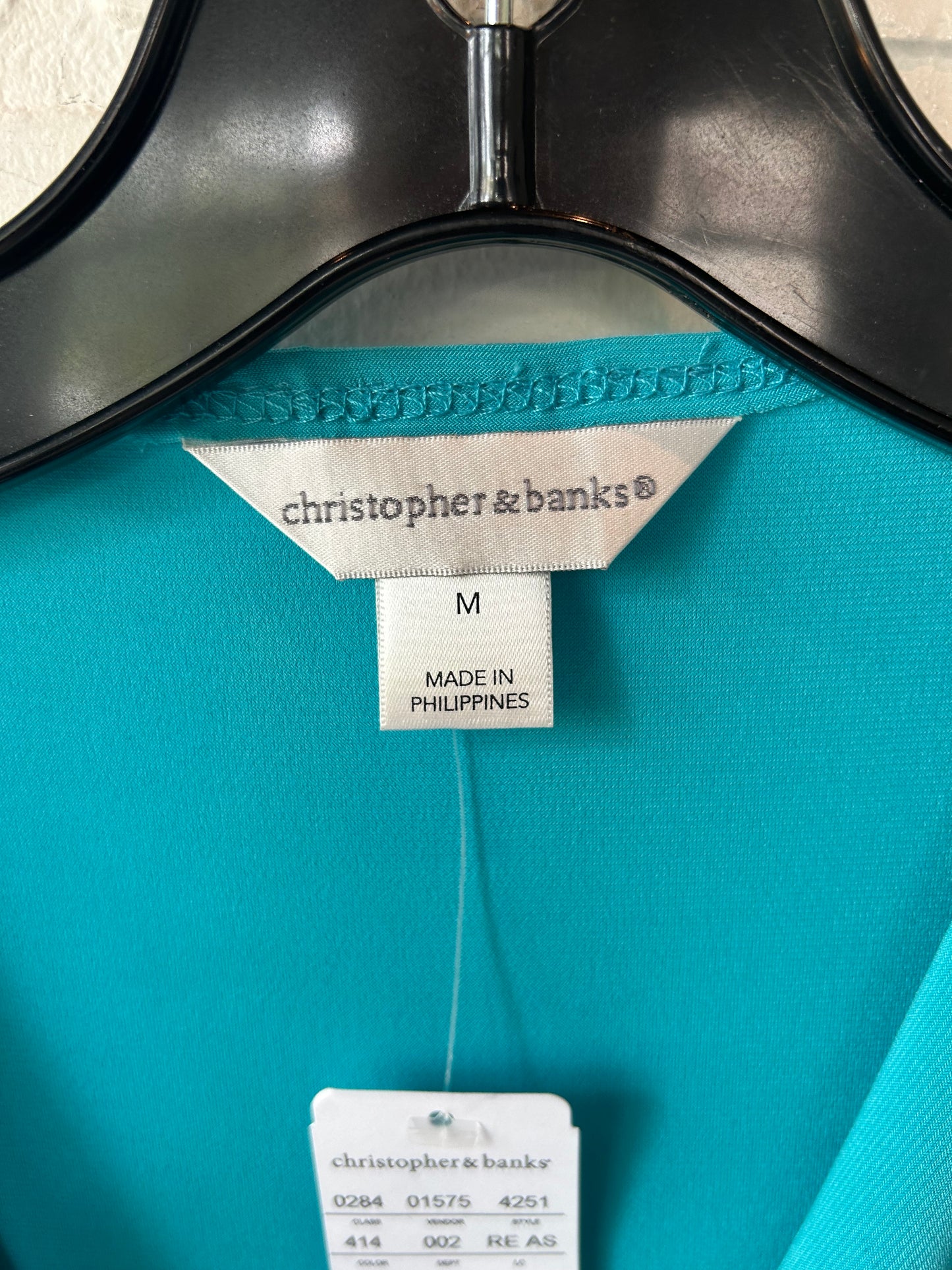 Top Sleeveless By Christopher And Banks In Blue, Size: M