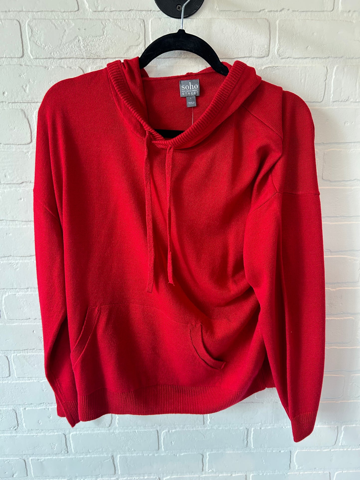 Sweater By Soho Design Group In Red, Size: L