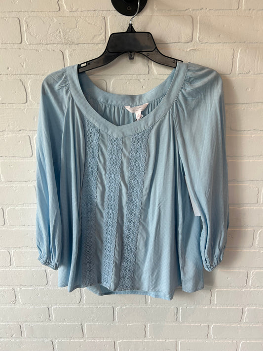 Top Long Sleeve By Lc Lauren Conrad In Blue, Size: S