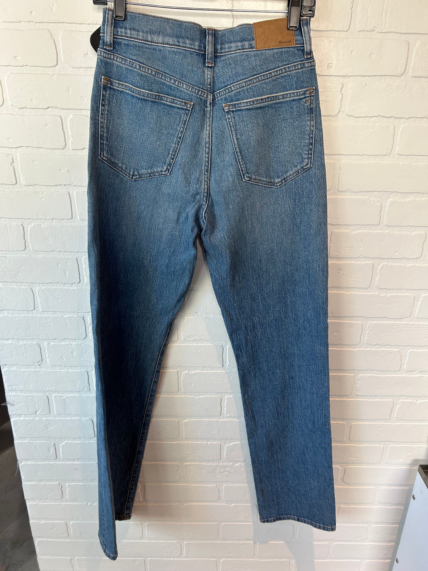 Jeans Straight By Madewell In Blue Denim, Size: 2