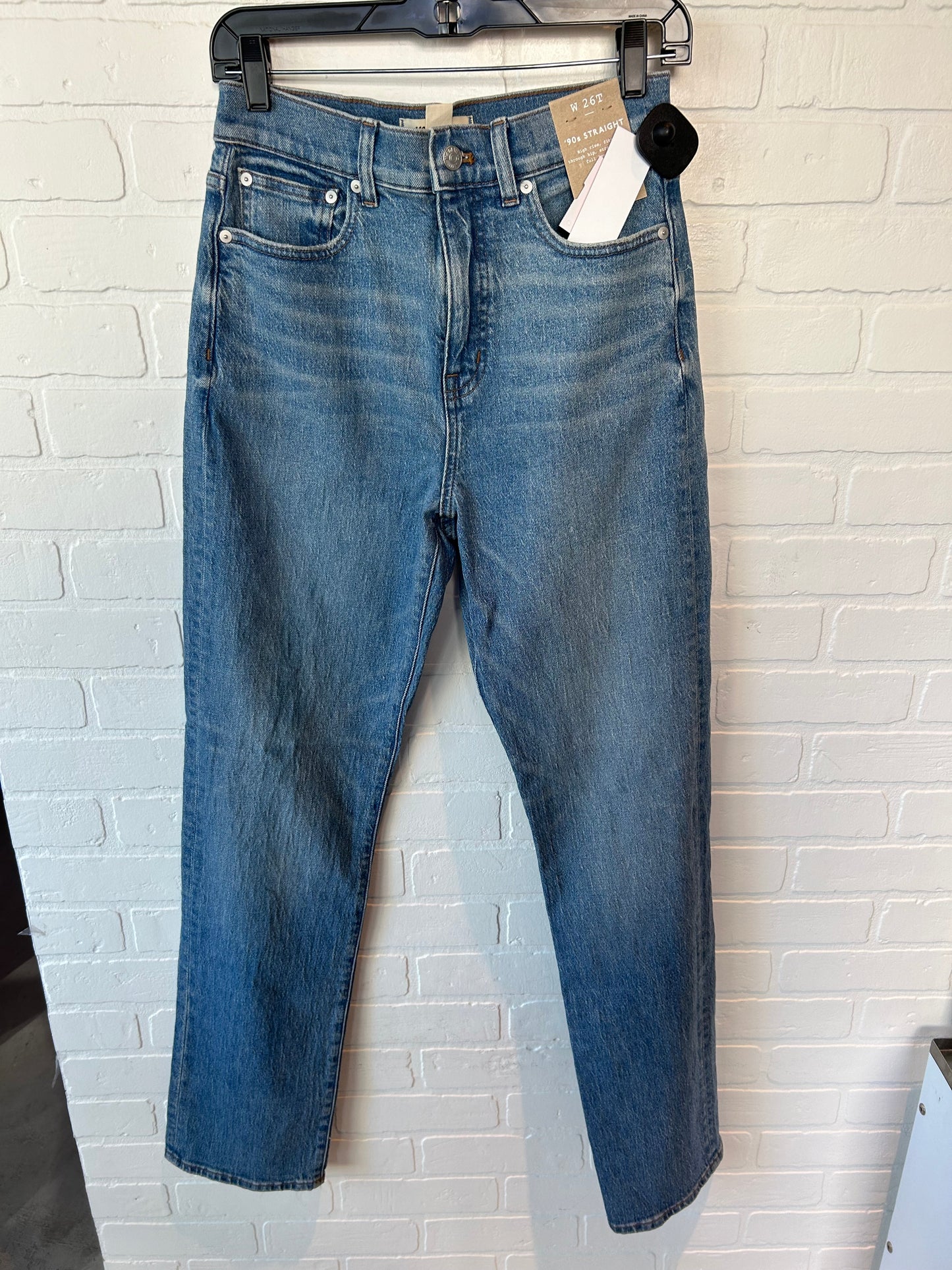 Jeans Straight By Madewell In Blue Denim, Size: 2