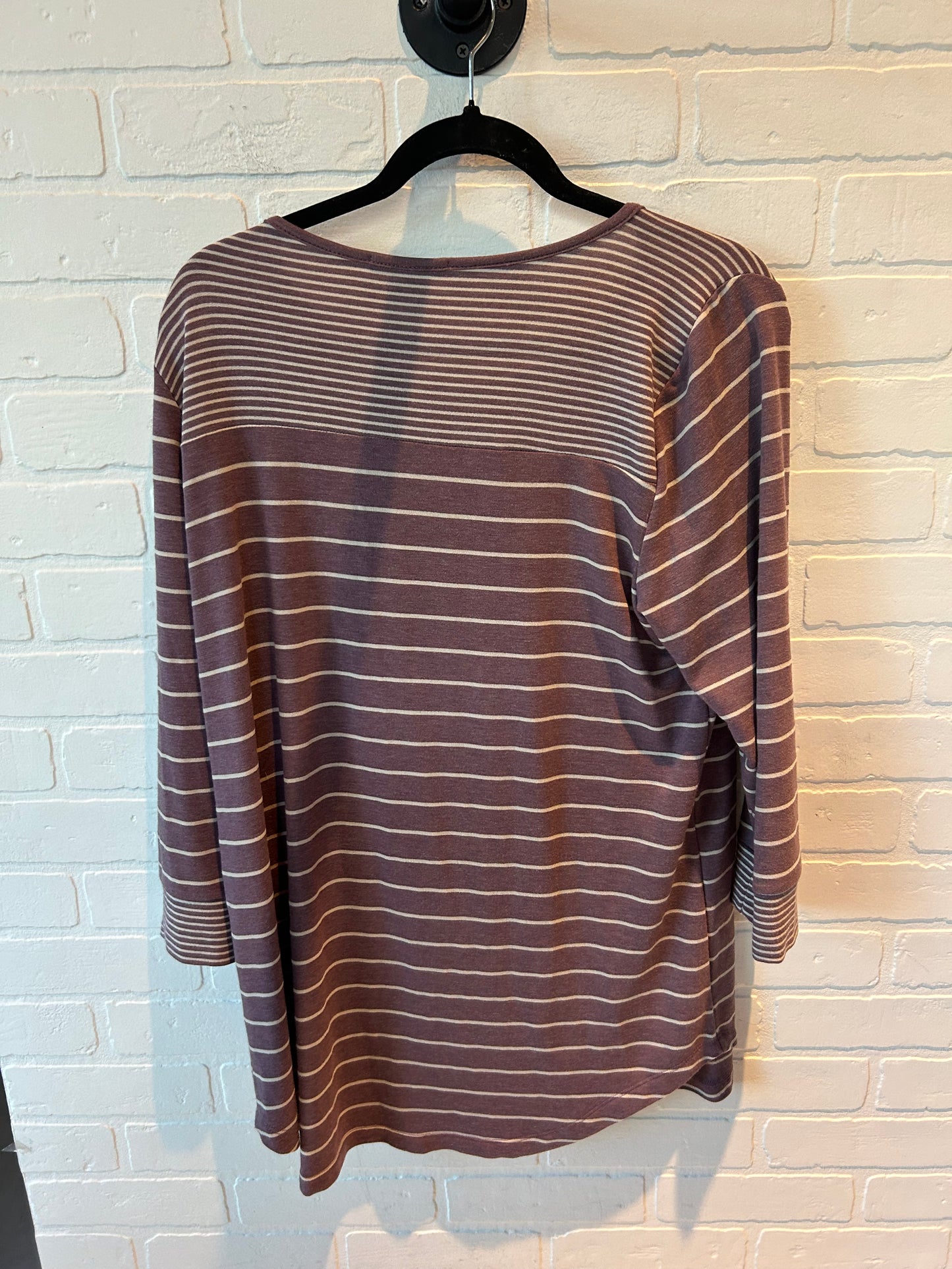 Top 3/4 Sleeve By Pink In Purple, Size: Xl