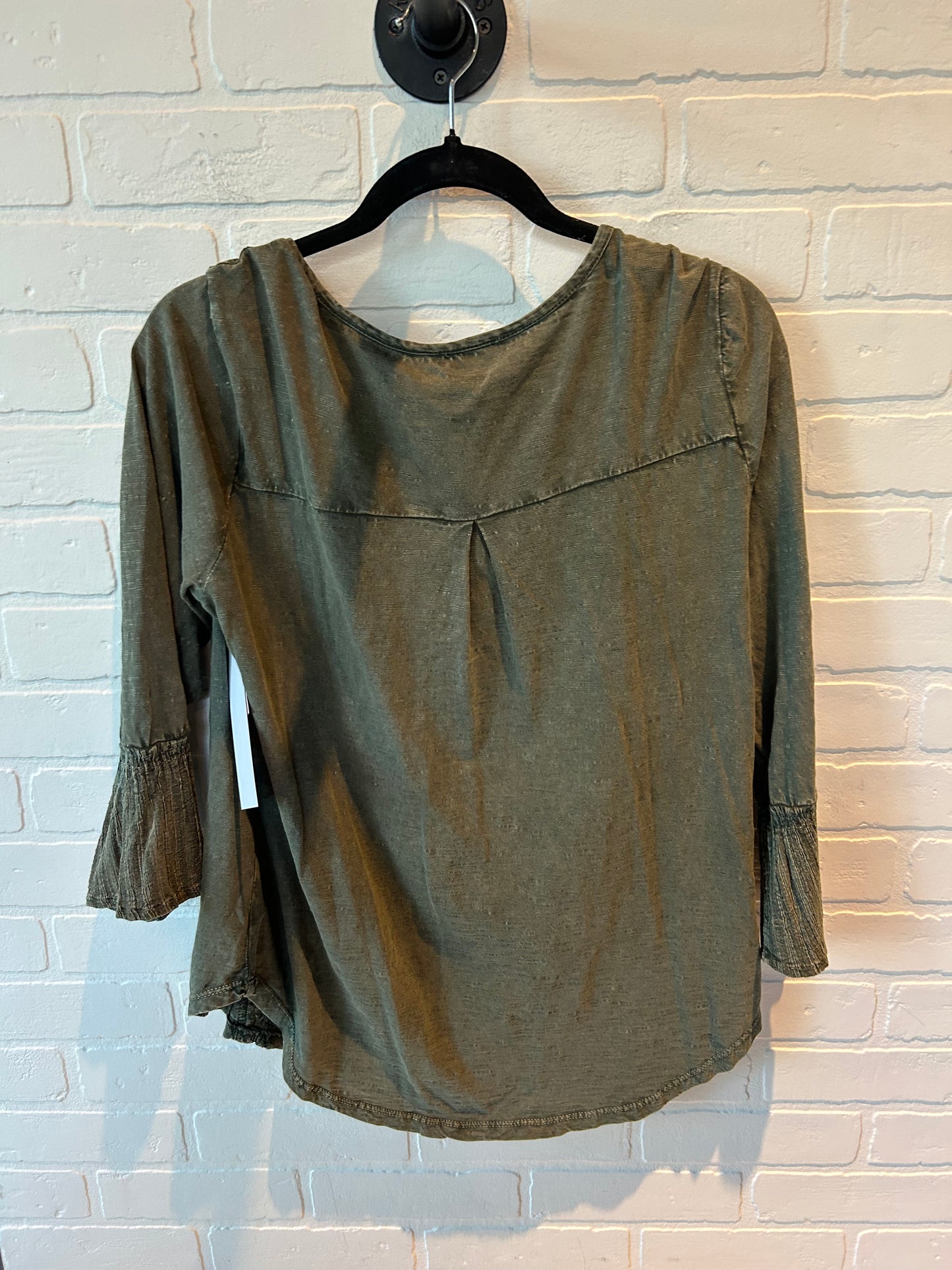 Top Long Sleeve By Style And Company In Green, Size: M