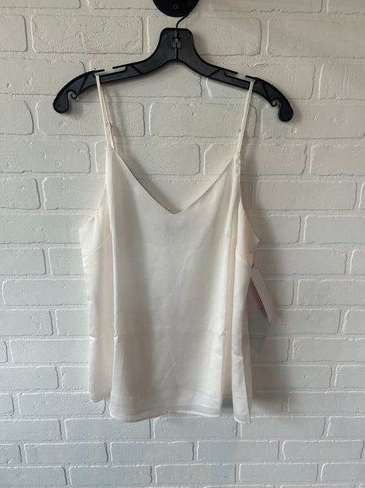 Top Sleeveless By Banana Republic In Cream, Size: M