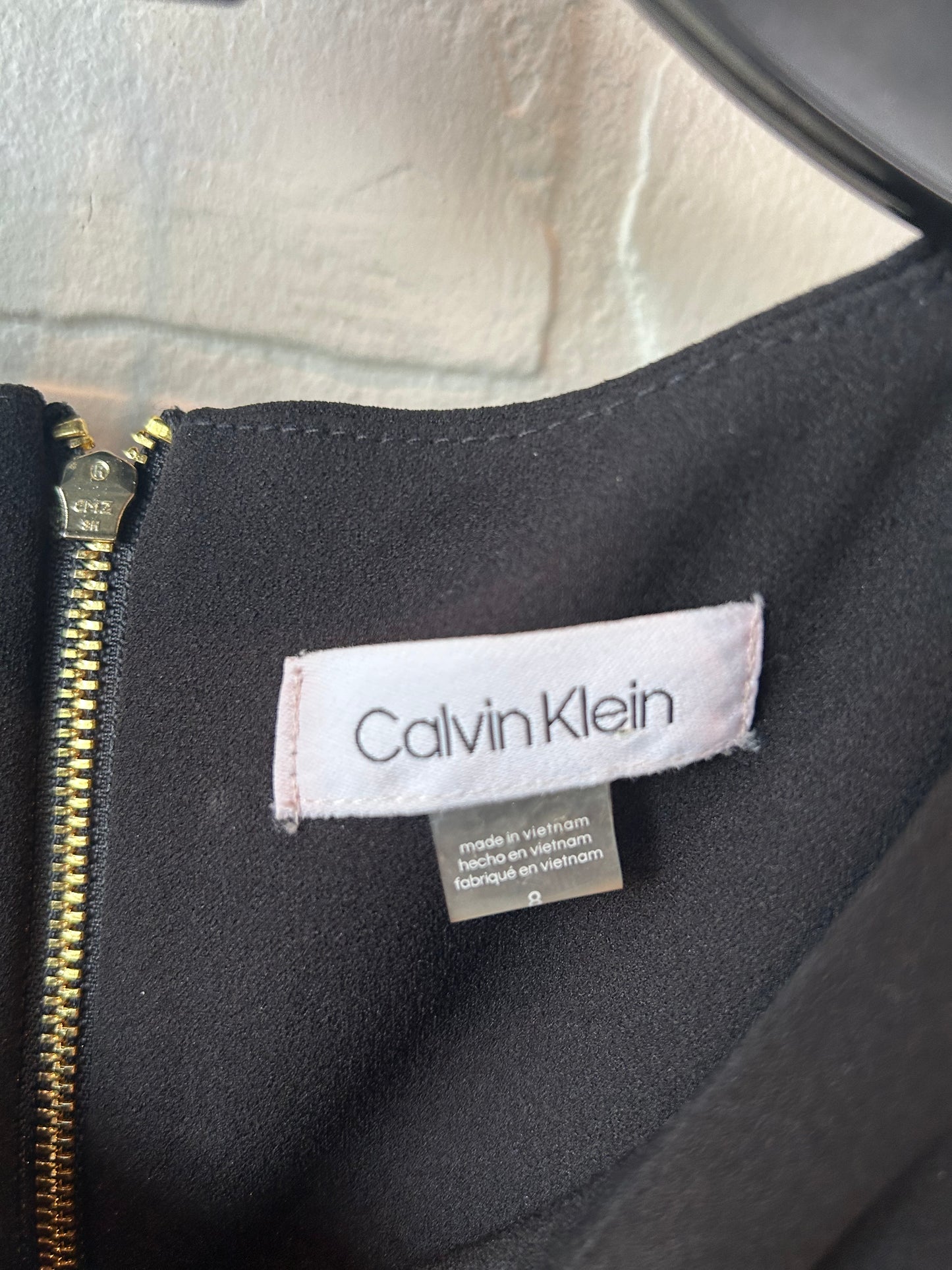 Dress Work By Calvin Klein In Black, Size: M