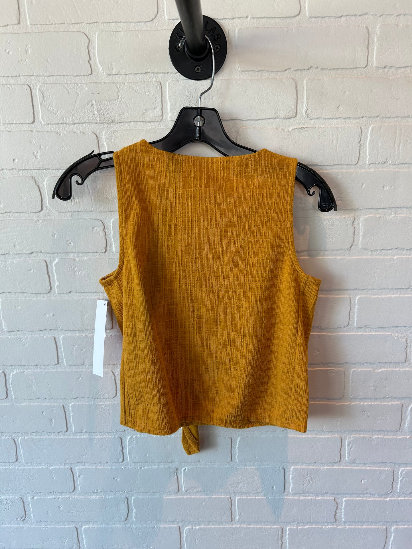 Top Sleeveless By Madewell In Yellow, Size: Xxs