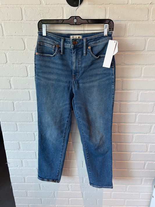 Jeans Skinny By Madewell In Blue Denim, Size: 6petite