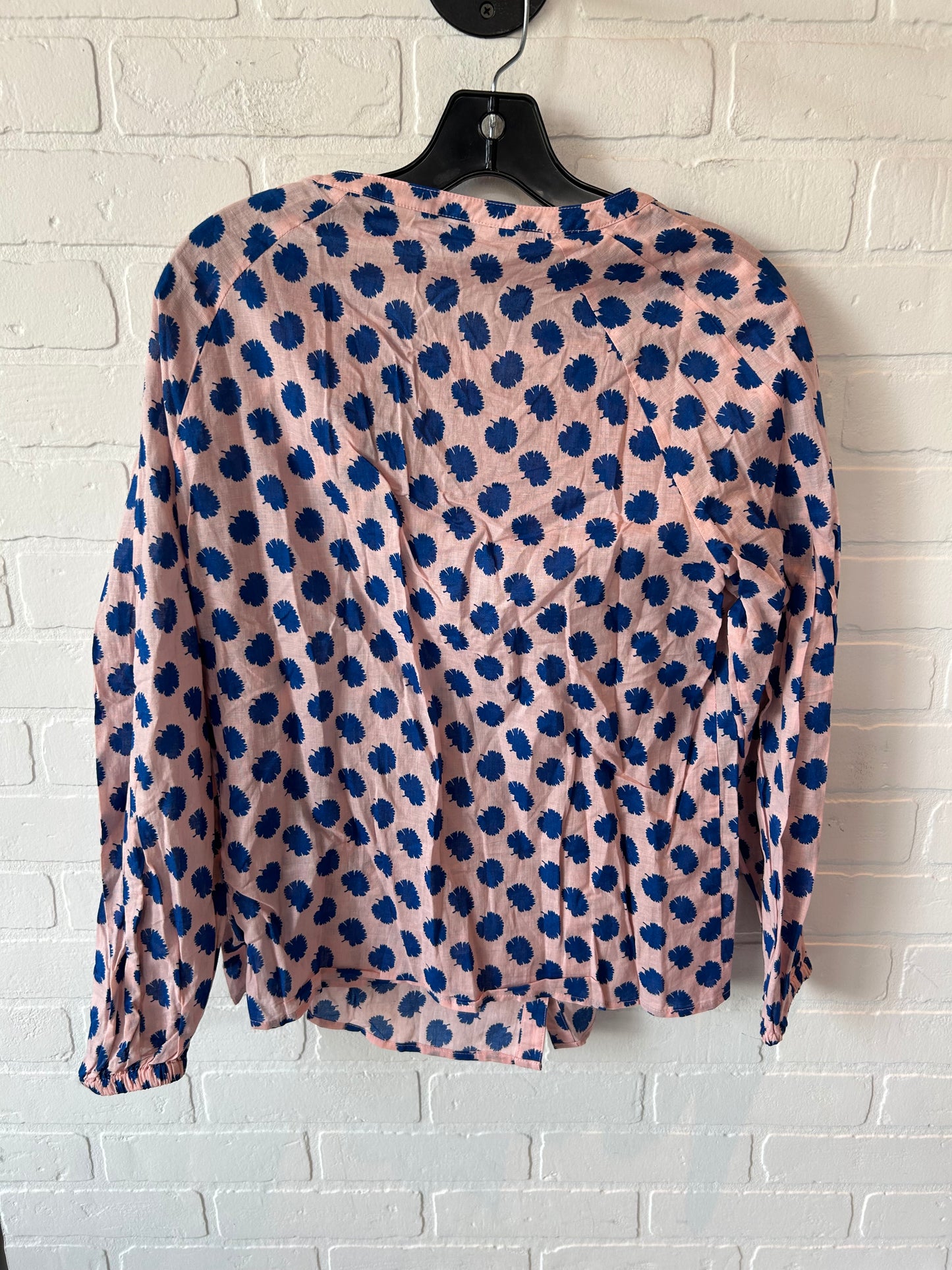 Top Long Sleeve By Boden In Blue & Pink, Size: M