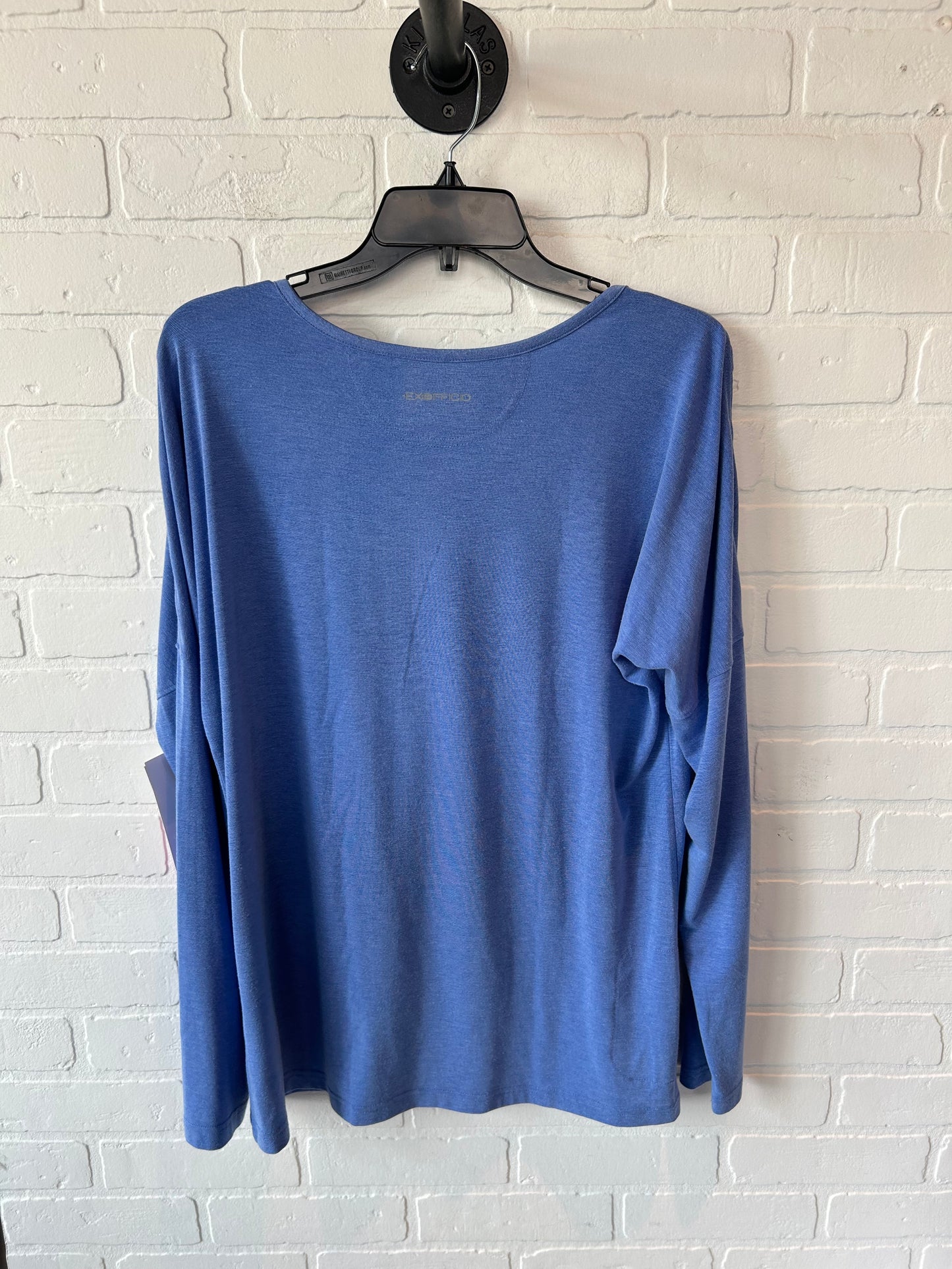 Top Long Sleeve Basic By Exofficio In Blue, Size: M