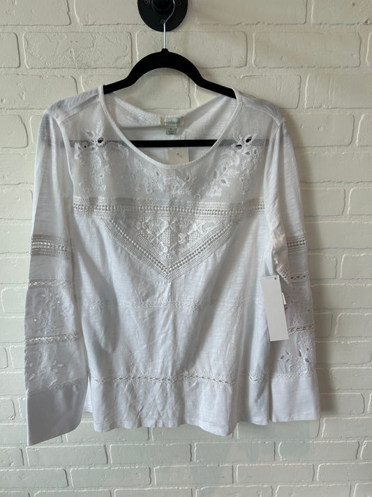 Top Long Sleeve By Sundance In White, Size: Xl