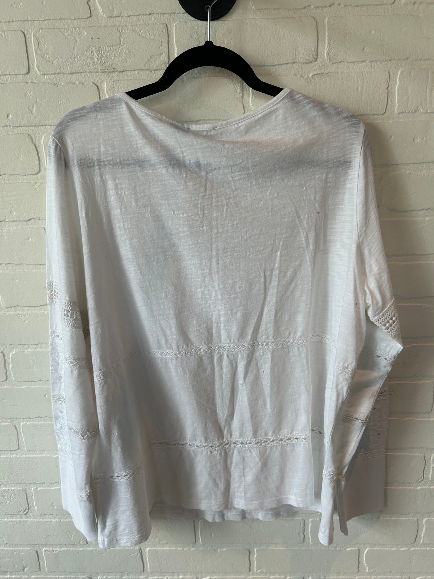 Top Long Sleeve By Sundance In White, Size: Xl