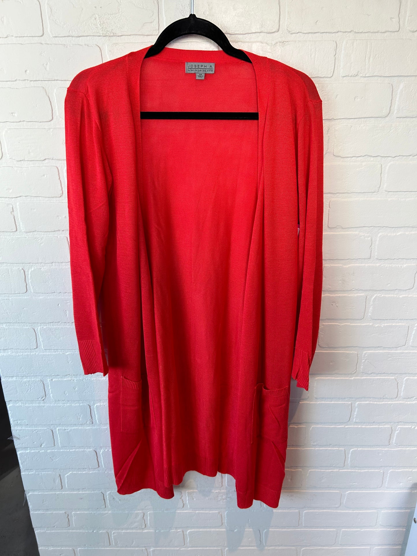 Cardigan By Joseph A. In Red, Size: Xs