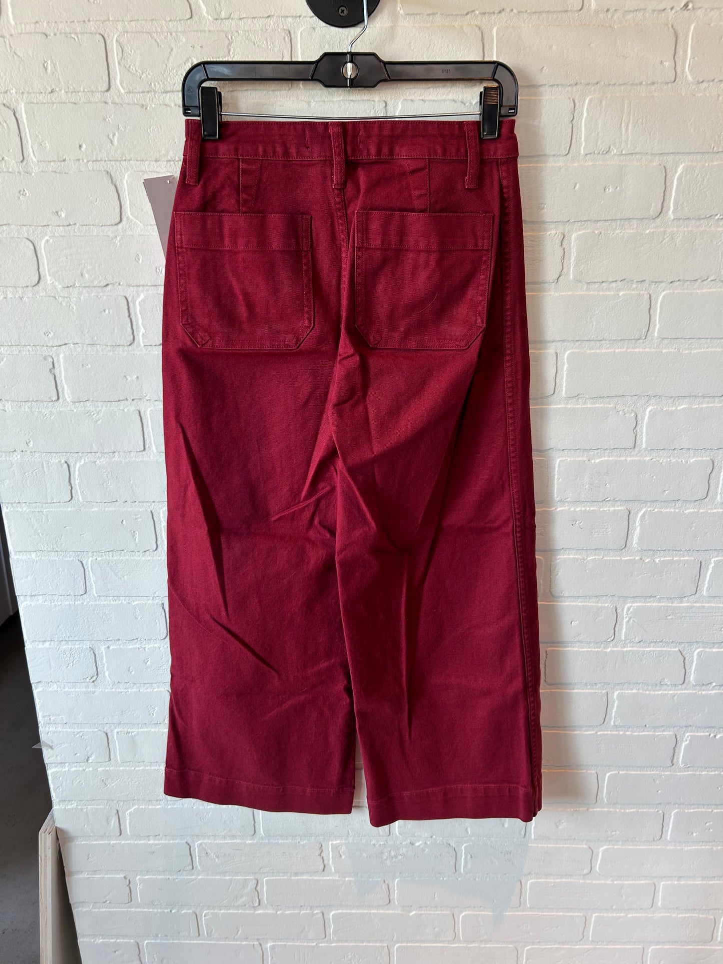 Pants Wide Leg By Madewell In Red, Size: 2