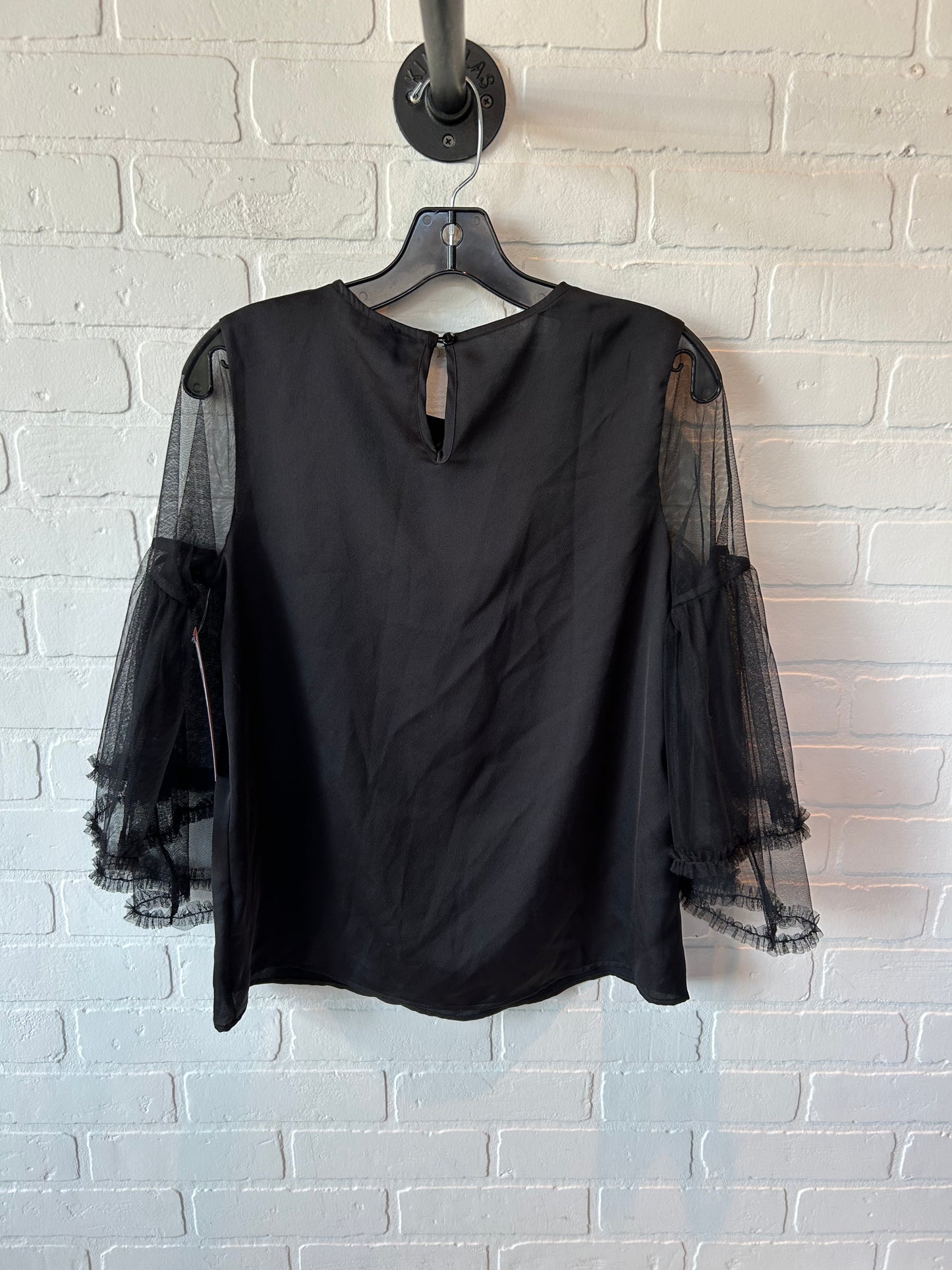 Top Long Sleeve By Ro & De In Black, Size: S