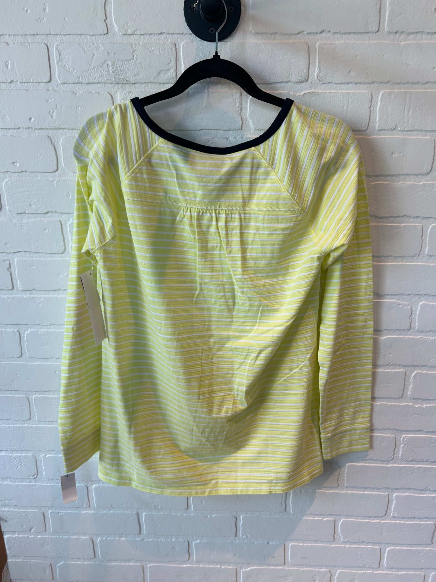 Athletic Top Long Sleeve Crewneck By Talbots In Yellow, Size: M