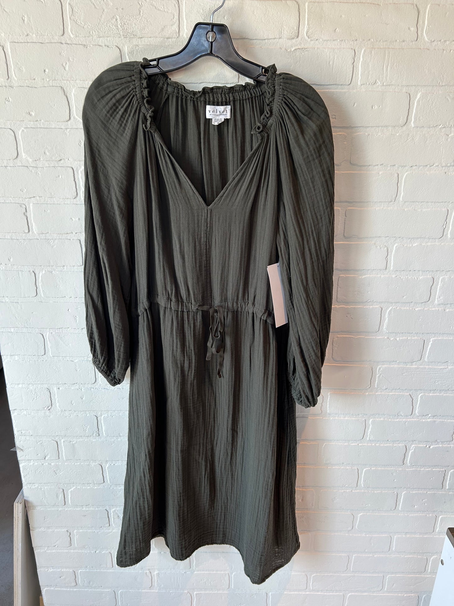 Dress Casual Maxi By Velvet By Graham & Spencer In Green, Size: Xs