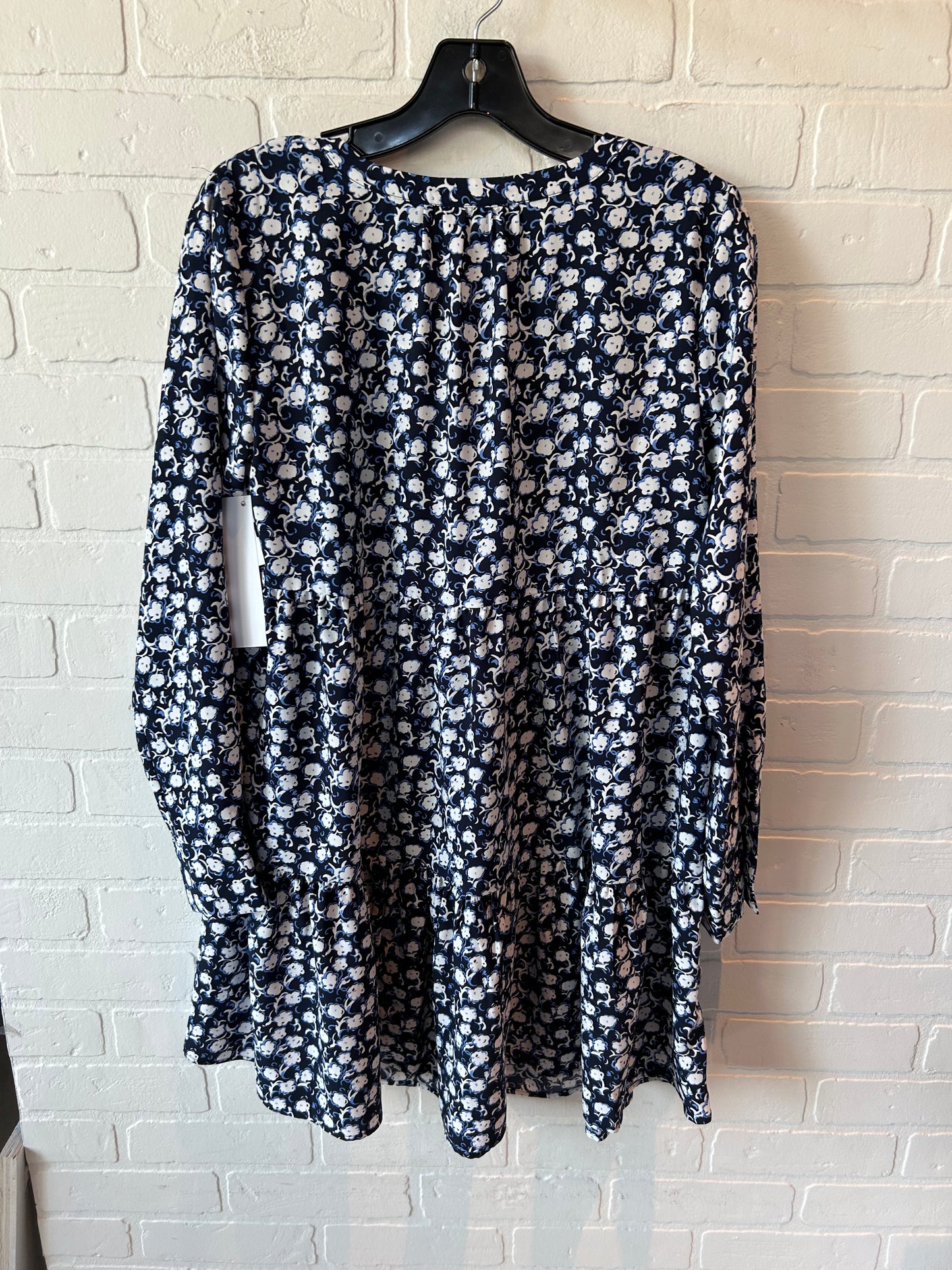 Dress Casual Short By Loft In Blue & White, Size: Xs