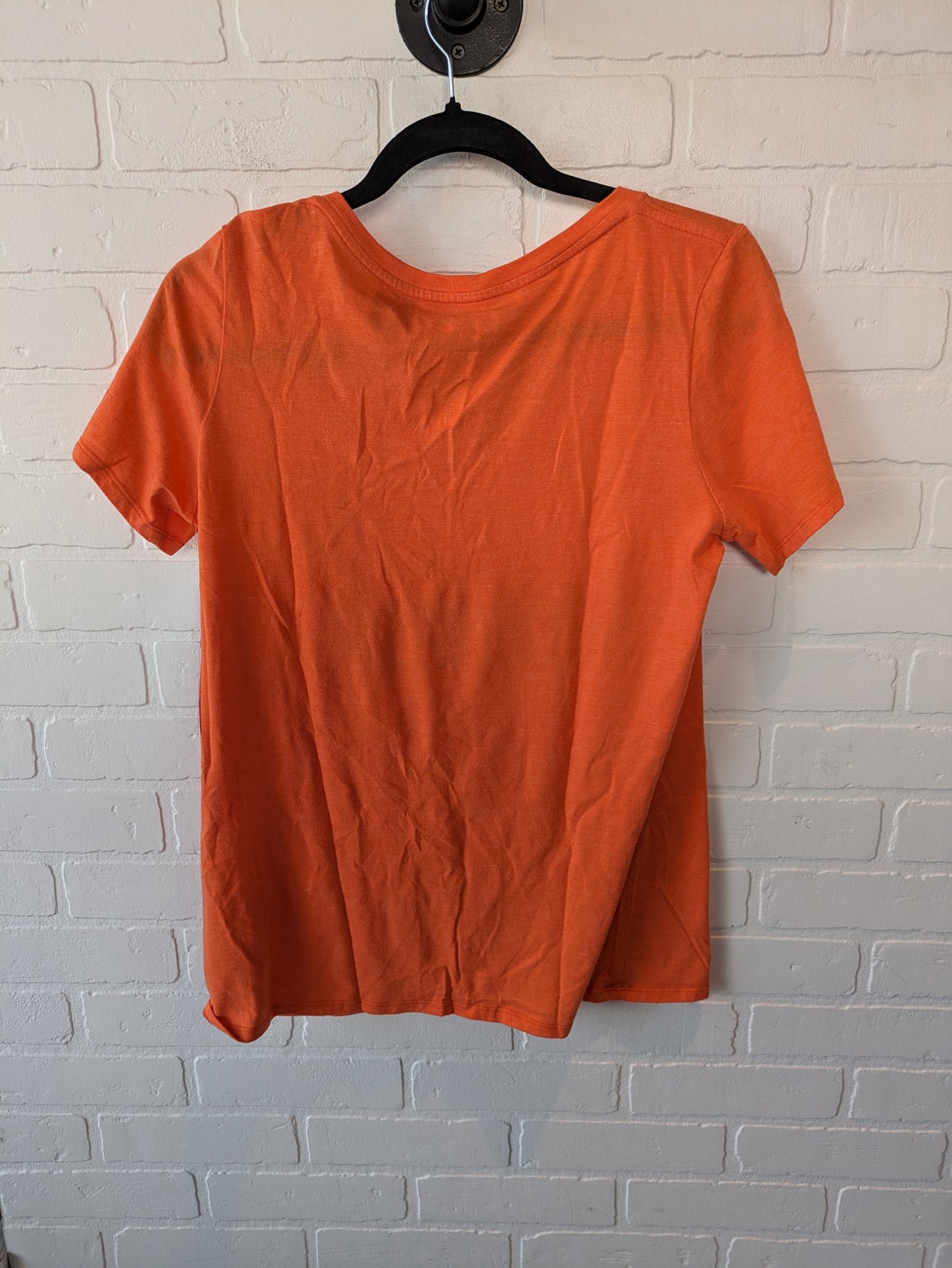 Top Short Sleeve Basic By Nike In Orange, Size: L