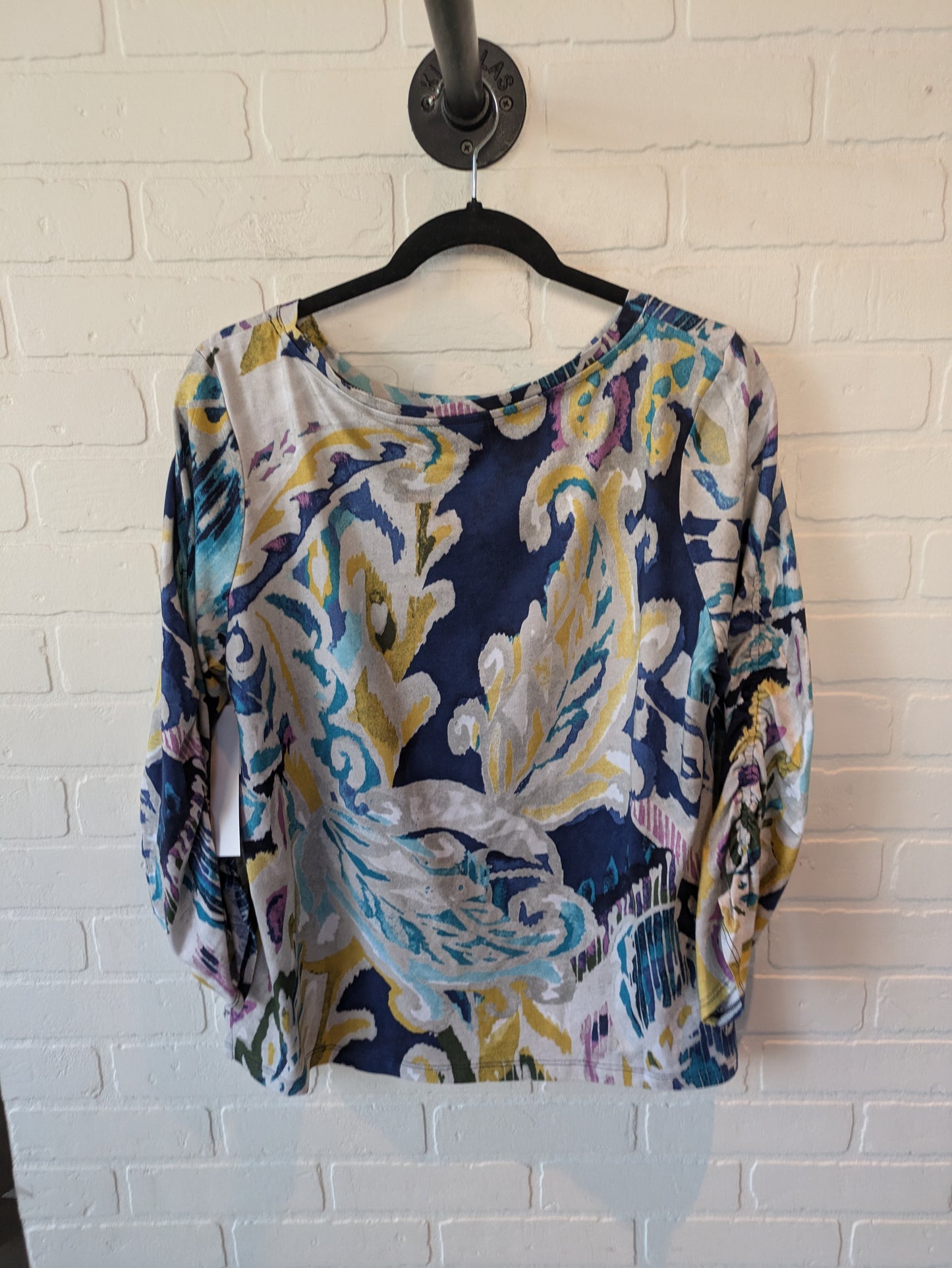 Top Long Sleeve By Chicos In Blue, Size: L